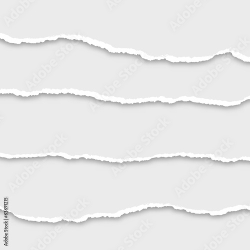 torn paper set, vector illustration