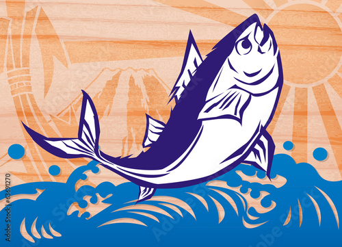 マグロ大漁旗