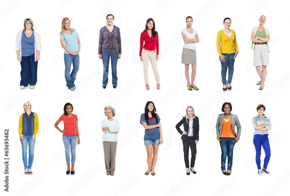 Group of Multiethnic Diverse Colorful People Group of Multiethnic Diverse Colorful People