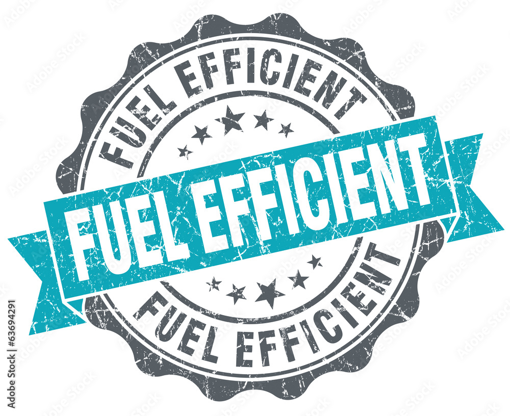 Fototapeta premium Fuel efficient turquoise grunge retro vintage isolated seal