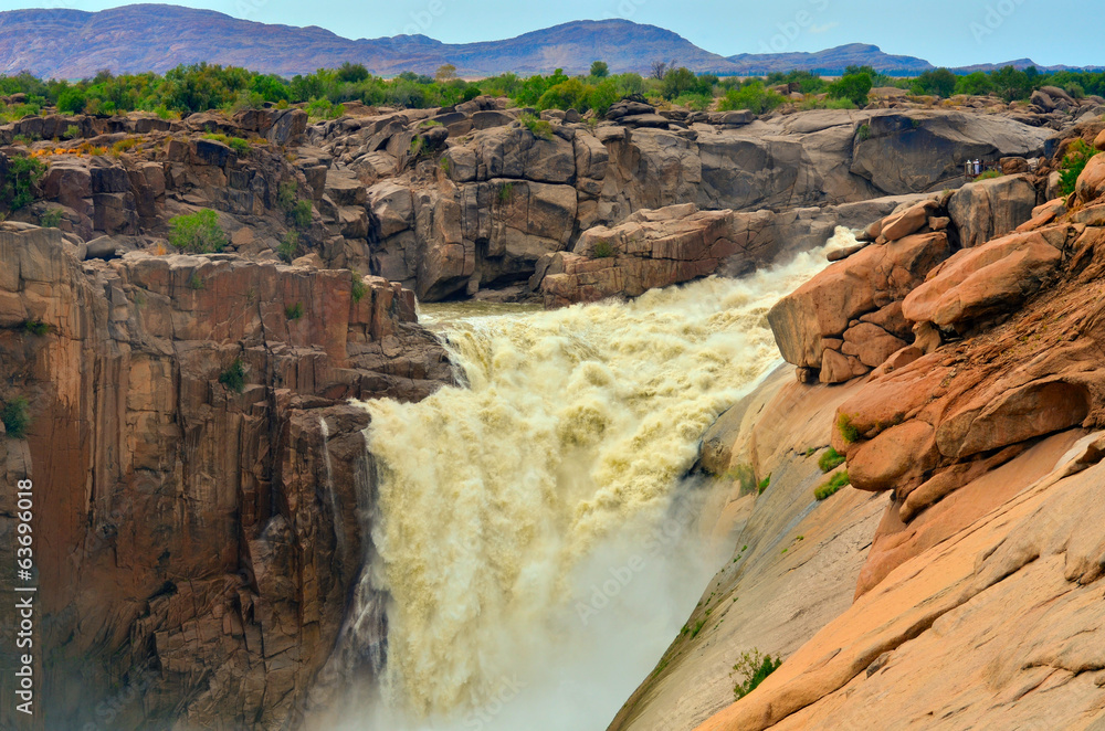 Obraz premium Magnificent Augrabies waterfall and canyon, South Africa