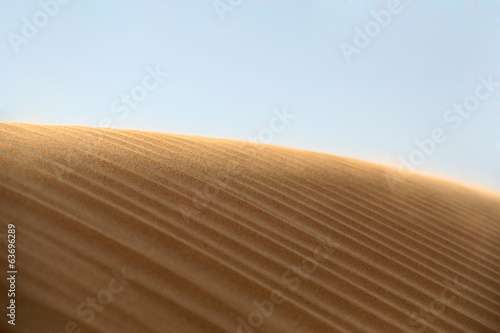 Empty sand dune in the desert