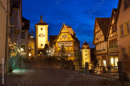 Rothenburg ob der Tauber by night