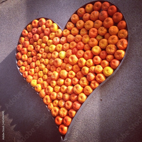 orange heart photo