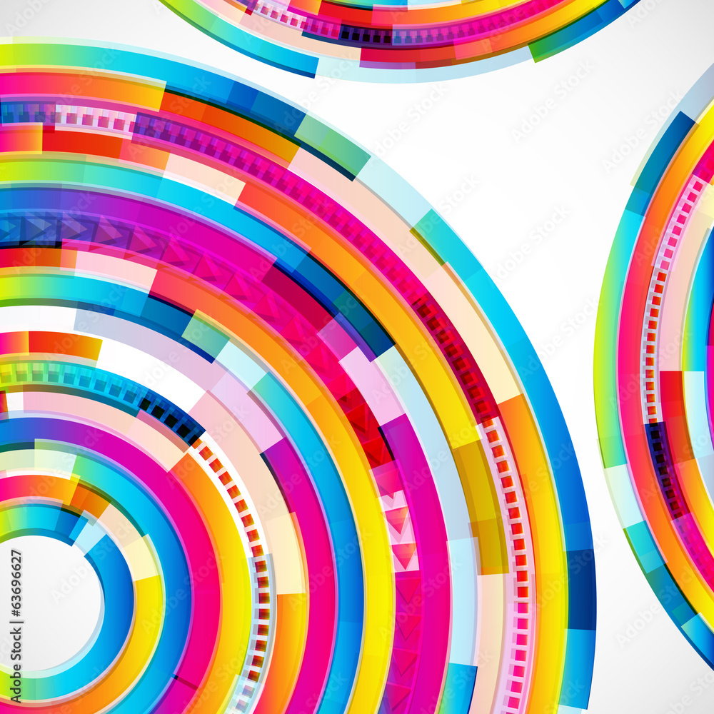 Obraz premium Abstract digital circles background