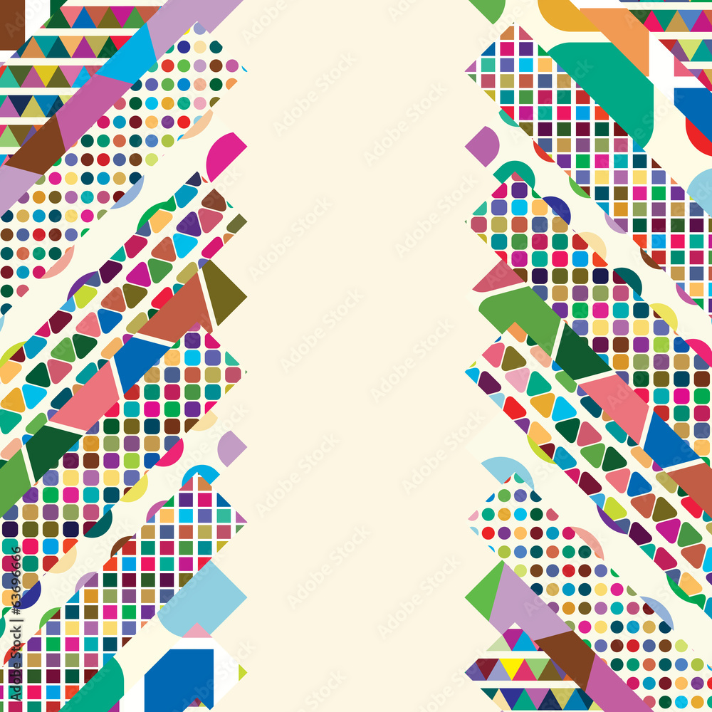 Fototapeta premium Multicolor abstract bright background. Elements for design.