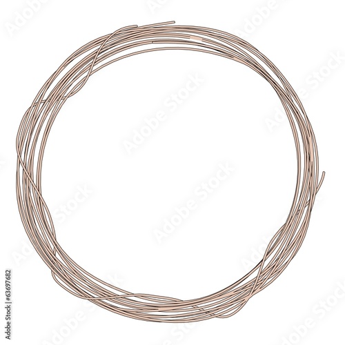 cartoon image of metal wire