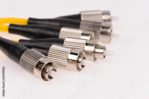 Wallpaper Mural Fiber optic cables isolated on grey background Torontodigital.ca