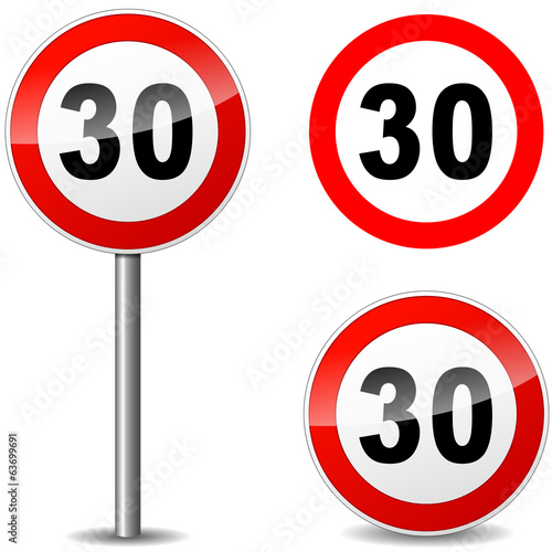 Vector thirty sign