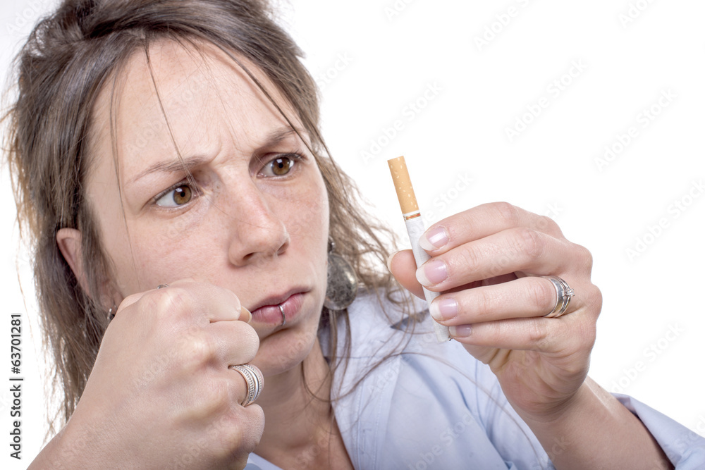 young woman decides to stop smoking young woman decides to stop smoking