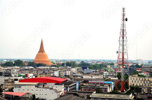 Cityscape of Nakhonpathom Thailand