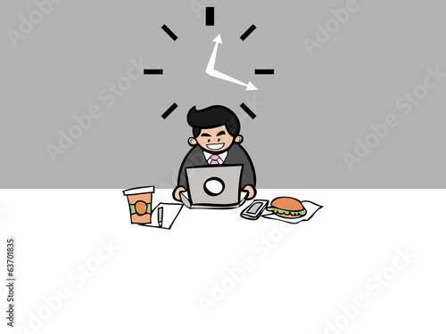 Businessman workaholic