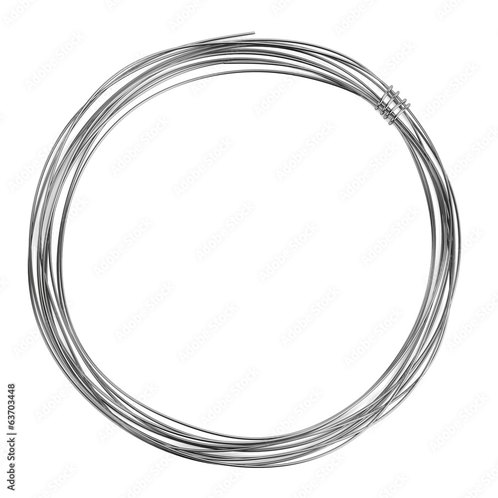 realistic 3d render of metal wire realistic 3d render of metal wire