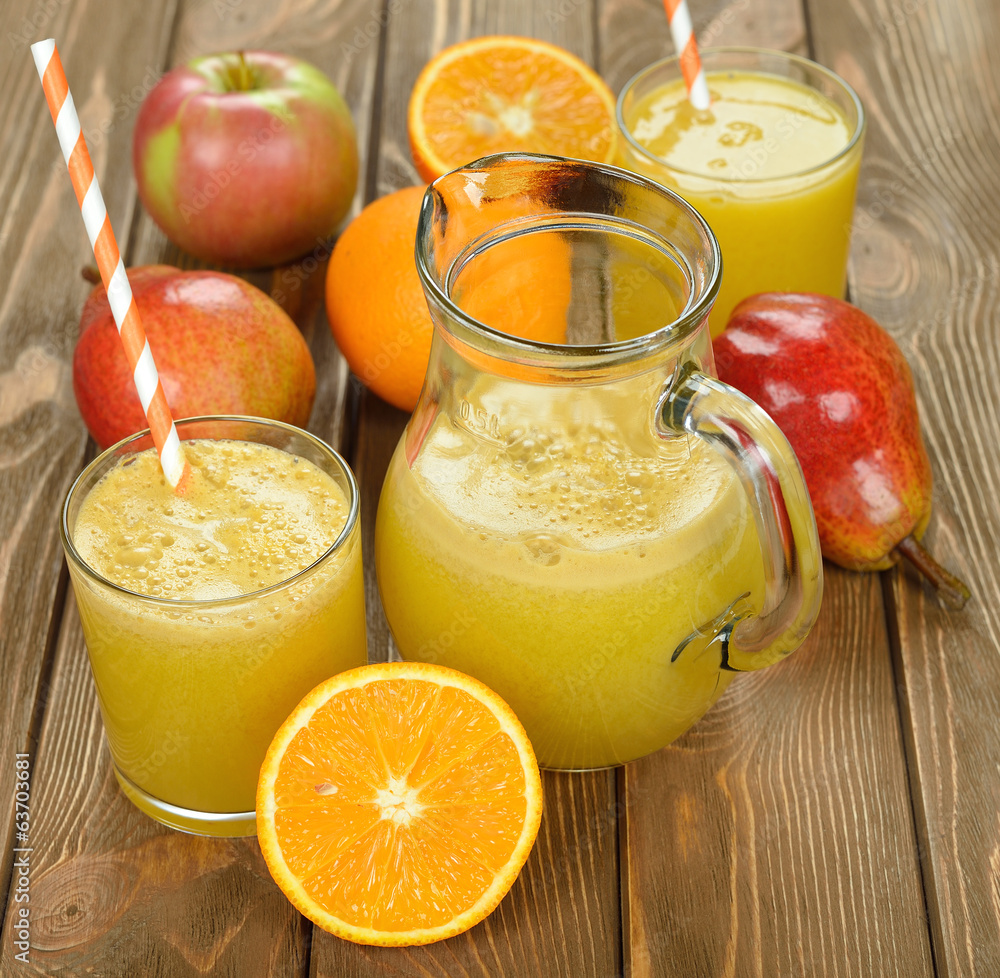 Fresh natural fruit juice Fresh natural fruit juice