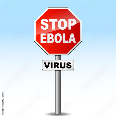 Vector ebola virus sign