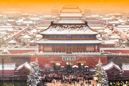 Photography The Forbidden City in winter,Beijing,China