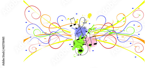Colors and musical notes