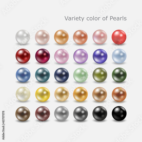 Variety color pearl set