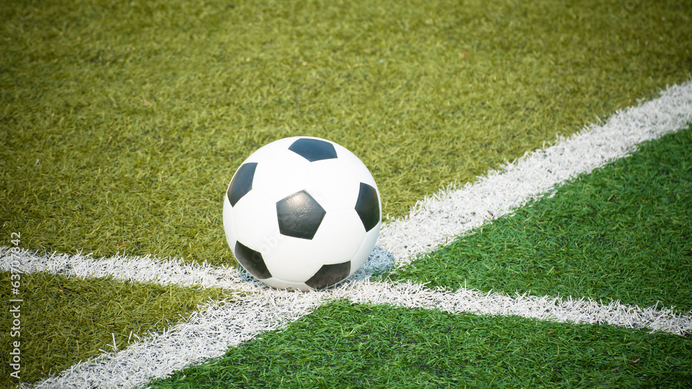 Soccer ball on the field Soccer ball on the field