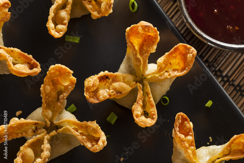 Asian Crab Rangoons with Sweet and Sour Sauce photo