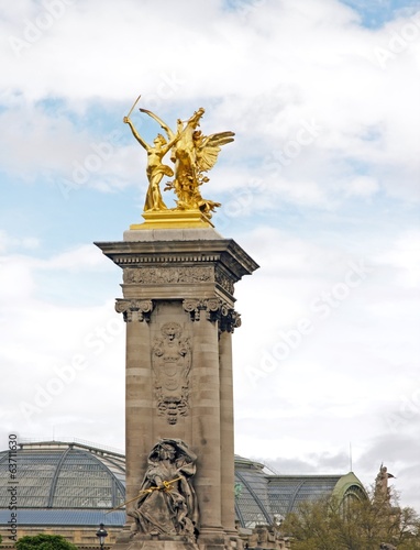 Photography Pont Alexandre III, la renommée de la guerre, 1900