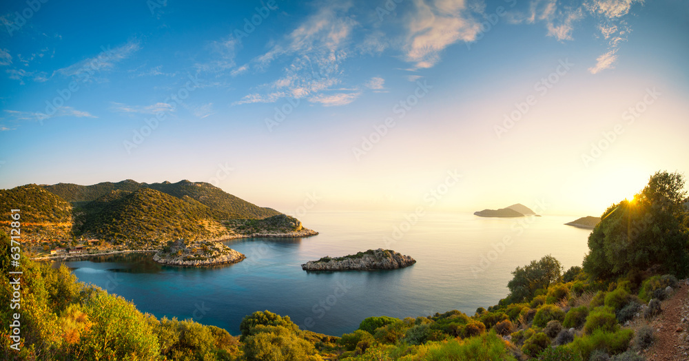 Obraz premium panorama of the Mediterranean coast