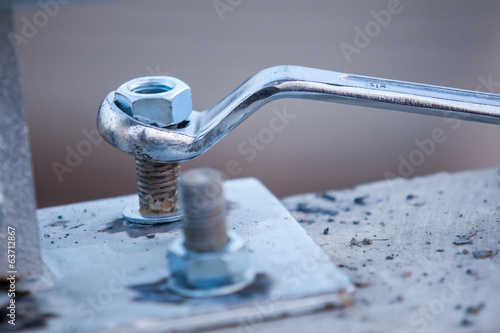 Photos Workers install roadside fence