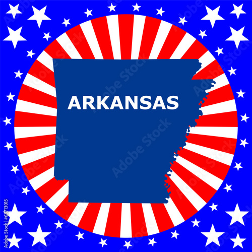 map of the U.S. state of Arkansas