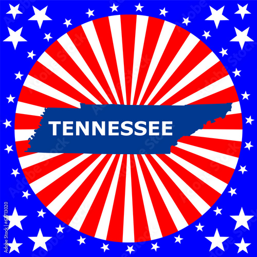 map of the U.S. state of Tennessee