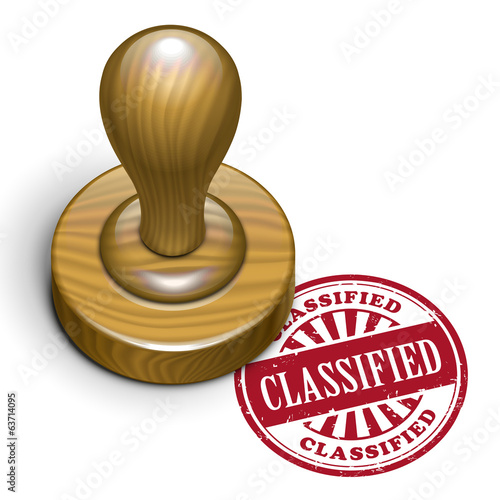 classified grunge rubber stamp