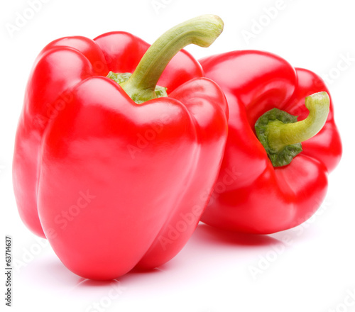 Fotografie, Tablou Sweet bell pepper isolated on white background cutout