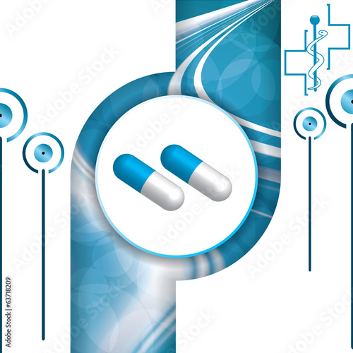 Abstract medical background