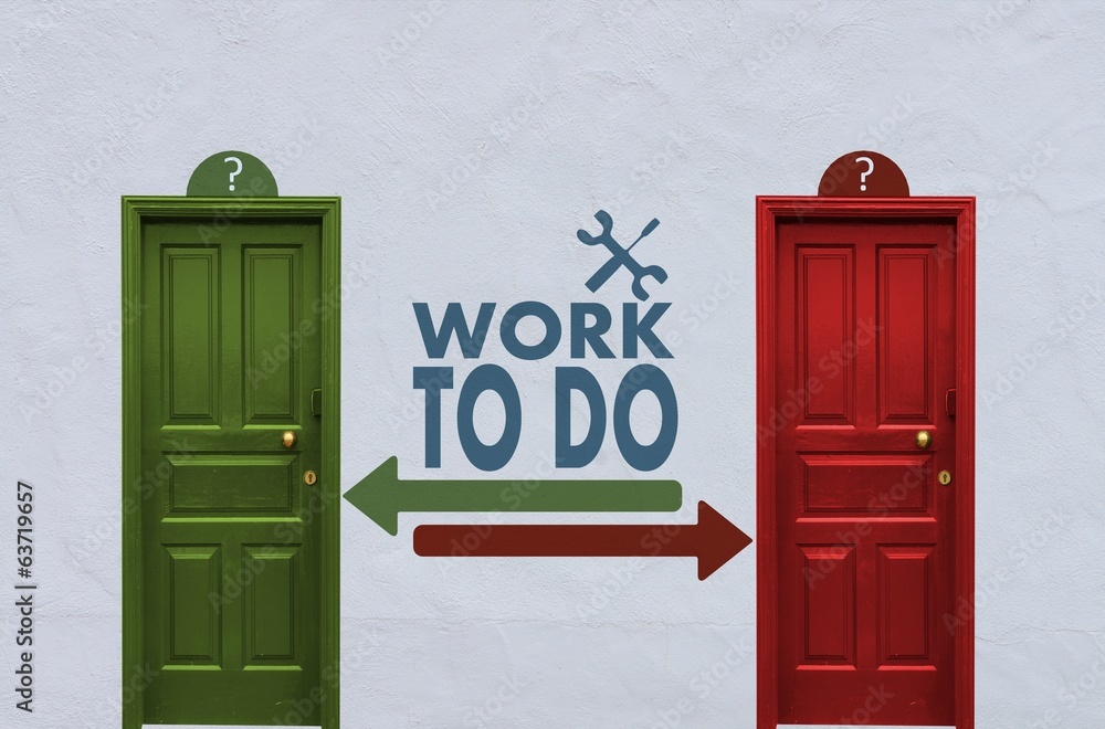 work to do decision between two doors work to do decision between two doors