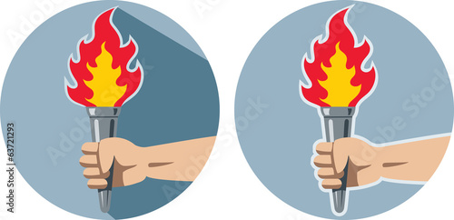 Hand and torch