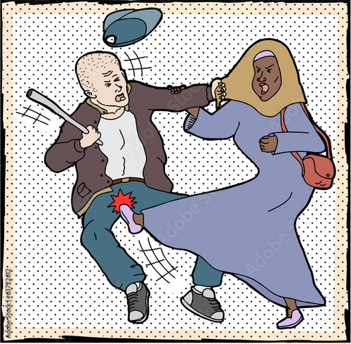 Muslim Woman Self-Defense
