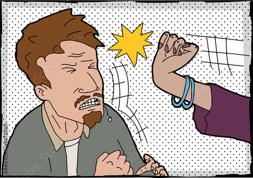 Woman Hitting Man