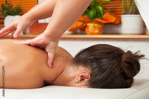 Massage in beauty salon