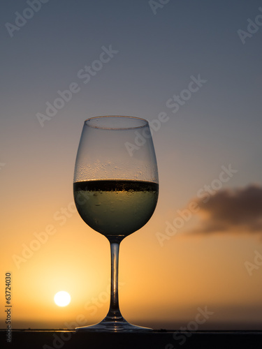 Glass of white wine