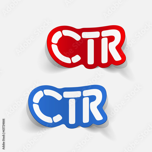 realistic design element: ctr