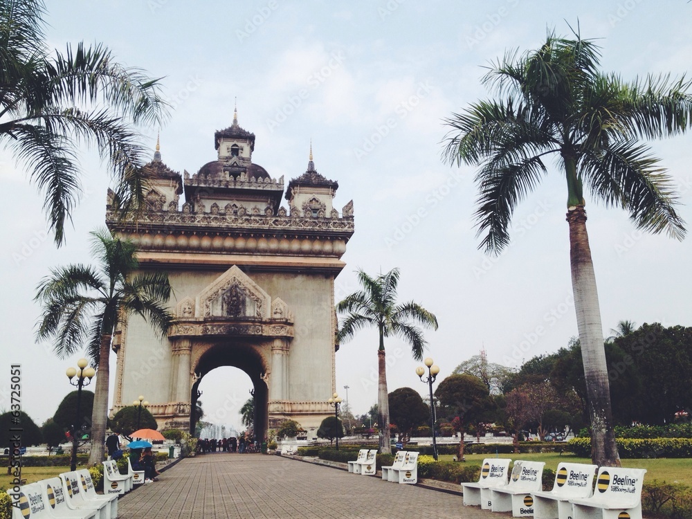 Triumphal arch in Vientiane