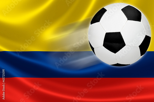 Soccer Ball Leaps Out of Colombia s Flag