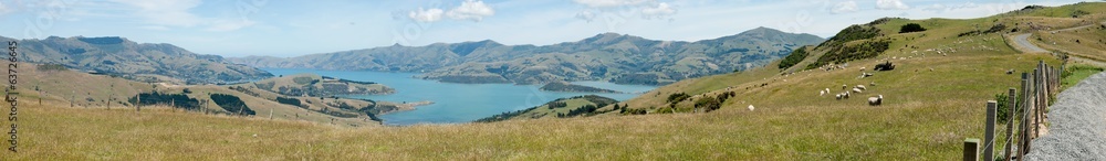 Akaroa Peninsula in New Zealand