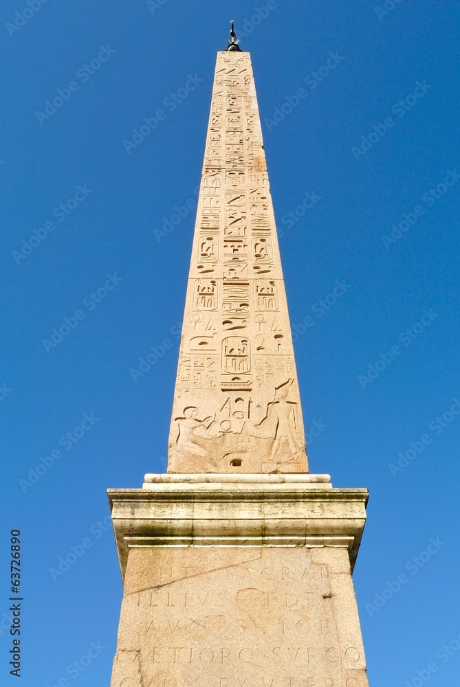 Obelisk in Piazza del Popolo in Rome