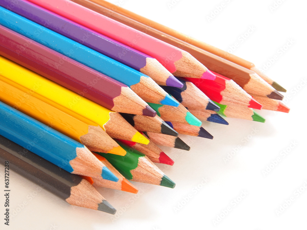 Group of colorful crayons closeup Group of colorful crayons closeup