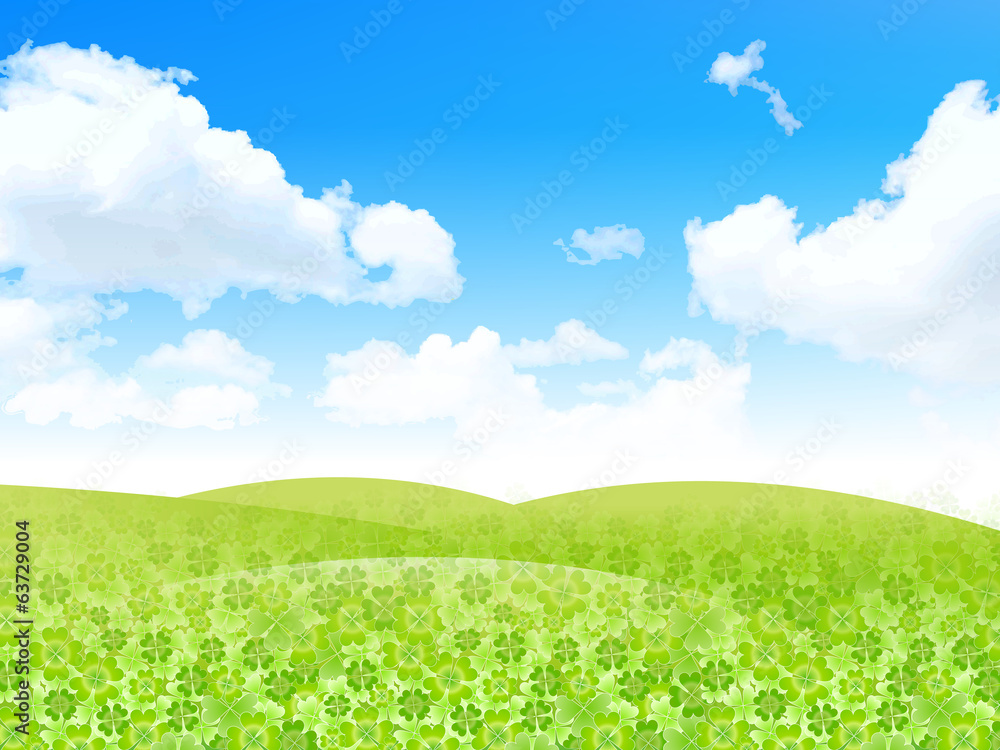 葉 クローバー 風景 葉 クローバー 風景