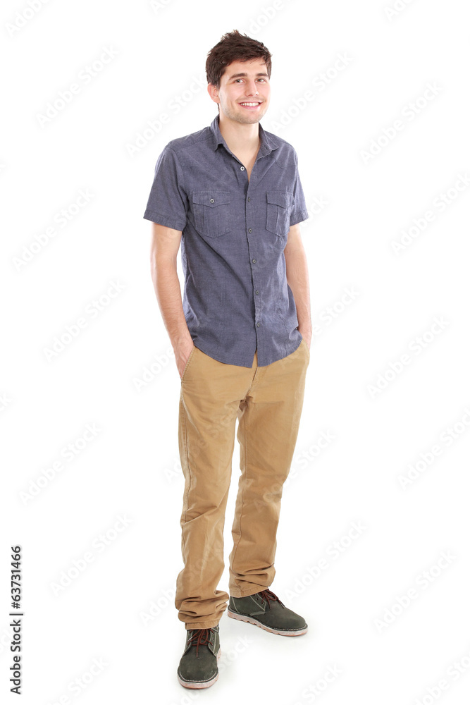 Portrait of a handsome young man smiling Portrait of a handsome young man smiling