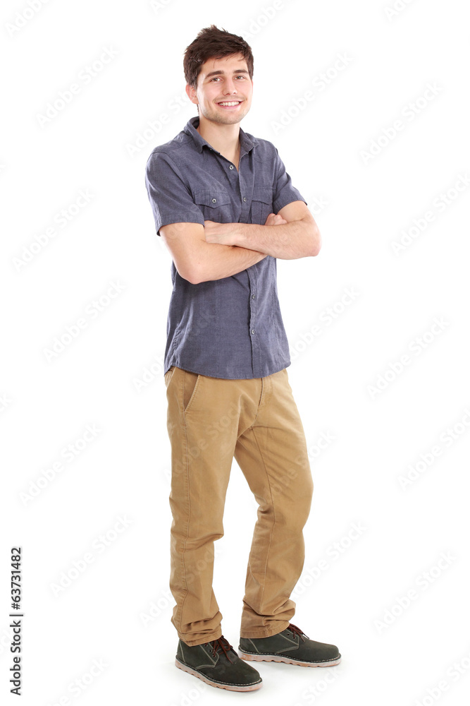 Portrait of a handsome young man smiling Portrait of a handsome young man smiling