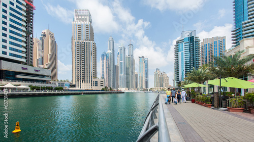 The Walk of Dubai Marina. 