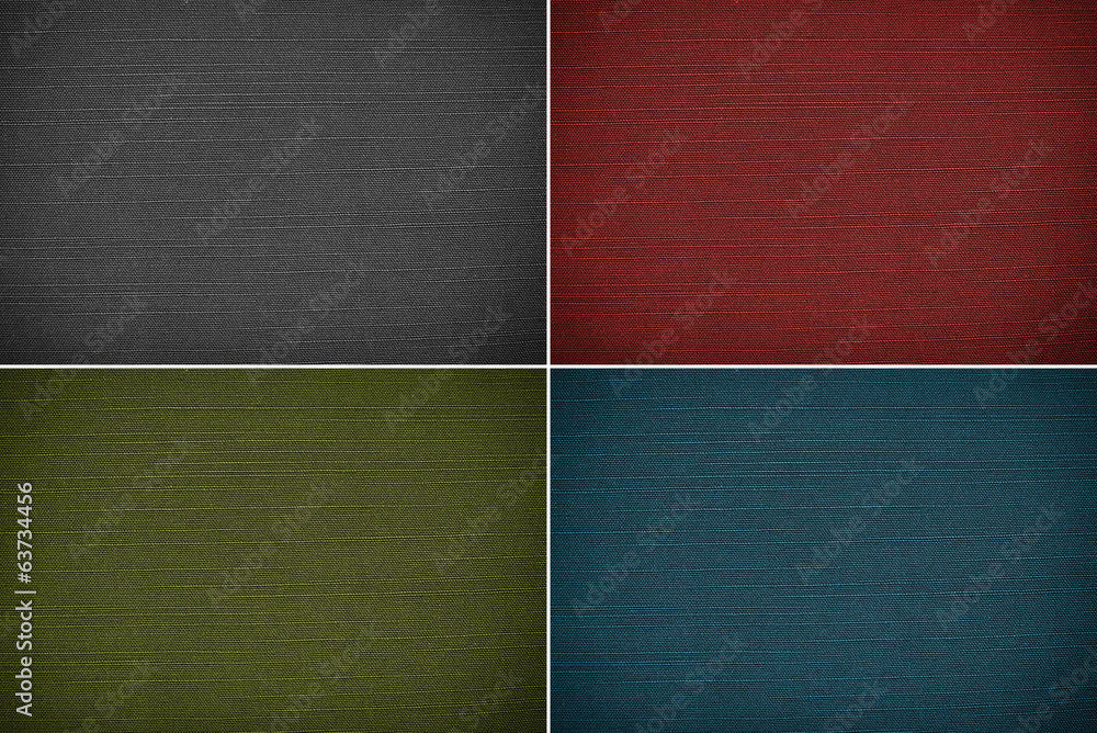 Fototapeta premium Set fabric texture background