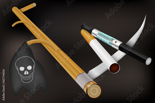 Smoking kills concept